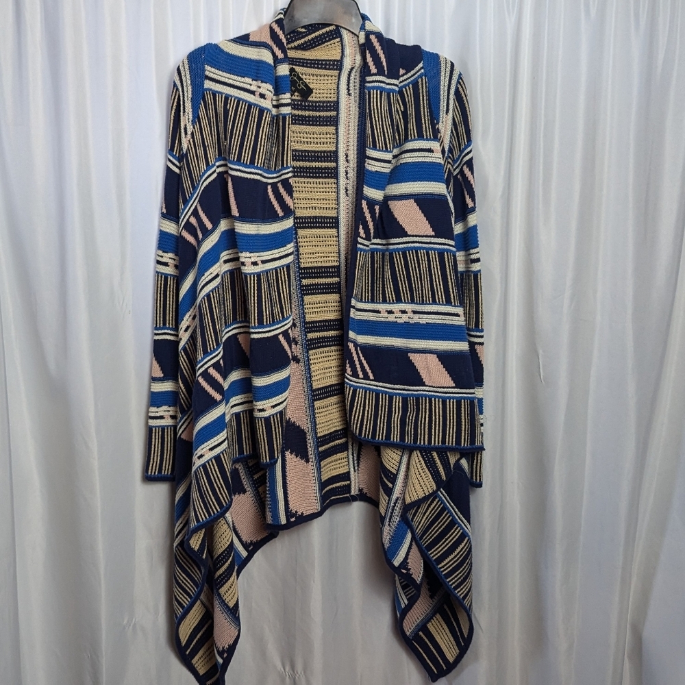 Jessica Simpson Geometric Patterned Open Front Juliane Cardigan